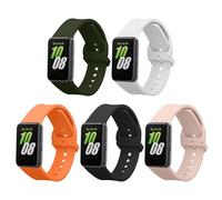 kwmobile Bracelet compatible avec Samsung Galaxy Fit 3 bracelet - Set 5x bracelet de rechange en silicone pour fitness tracker - multicolore