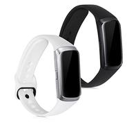 kwmobile Bracelet compatible avec Samsung Galaxy Fit (SM-R370) bracelet - 2x bracelet de rechange en silicone pour fitness tracker