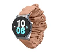 kwmobile Bracelet compatible avec Samsung Galaxy Watch 4/5 / 6 Galaxy Watch 7 / FE - Bracelet de rechange design chouchou pour fitness tracker - beige