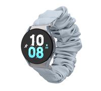 kwmobile Bracelet compatible avec Samsung Galaxy Watch 4/5 / 6 Galaxy Watch 7 / FE - Bracelet de rechange design chouchou pour fitness tracker - bleu clair