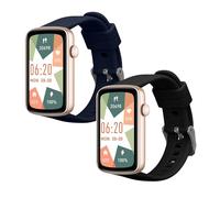 kwmobile Bracelet compatible avec SHANG WING L2 bracelet - 2x bracelet de rechange en silicone pour fitness tracker