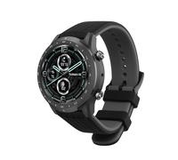 kwmobile Bracelet compatible avec Ticwatch Pro 3 Ultra/Pro 3 / S2 / GTX bracelet - Bracelet de rechange pour fitness tracker en TPU - noir-gris