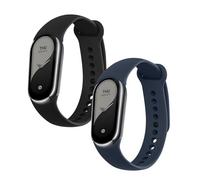 kwmobile Bracelet compatible avec Xiaomi Mi Band 10 / Mi Band 9/8 bracelet - 2x bracelet de rechange en silicone pour fitness tracker