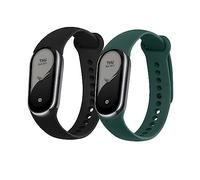 kwmobile Bracelet compatible avec Xiaomi Mi Band 10 / Mi Band 9/8 bracelet - 2x bracelet de rechange en silicone pour fitness tracker
