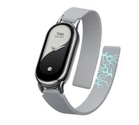 kwmobile Bracelet compatible avec Xiaomi Mi Band 10 / Mi Band 9/8 bracelet - Accessoire de rechange pour fitness tracker en silicone - bleu clair
