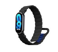 kwmobile Bracelet compatible avec Xiaomi Mi Band 10 / Mi Band 9/8 bracelet - Bracelet de rechange pour fitness tracker en silicone - noir