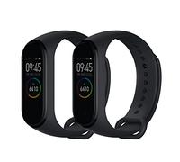 kwmobile Bracelet compatible avec Xiaomi Mi Band 4 / Mi Band 3 bracelet - 2x bracelet de rechange en silicone pour fitness tracker