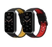 kwmobile Bracelet compatible avec Xiaomi Mi Band 7 Pro bracelet - 2x bracelet de rechange en silicone pour fitness tracker