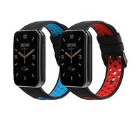 kwmobile Bracelet compatible avec Xiaomi Mi Band 7 Pro bracelet - 2x bracelet de rechange en silicone pour fitness tracker
