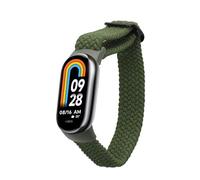 kwmobile Bracelet compatible avec Xiaomi Mi Band 8 / Mi Band 9 - Bracelets de rechange en nylon pour fitness tracker - vert foncé