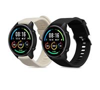 kwmobile Bracelet compatible avec Xiaomi Mi Watch Color Sport / S1 Active bracelet - 2x bracelet de rechange en silicone pour fitness tracker