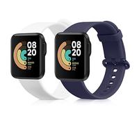 kwmobile Bracelet compatible avec Xiaomi Mi Watch Lite/Redmi Watch bracelet - 2x bracelet de rechange en silicone pour fitness tracker