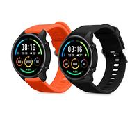 kwmobile Bracelet compatible avec Xiaomi Mi Watch/Mi Watch Color Sport bracelet - 2x bracelet de rechange en silicone pour fitness tracker