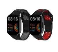 kwmobile Bracelet compatible avec Xiaomi Redmi Mi Watch Lite 3 / Redmi Watch 3 bracelet - 2x bracelet de rechange en silicone pour fitness tracker