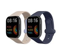 kwmobile Bracelet compatible avec Xiaomi Redmi Mi Watch Lite 3 / Redmi Watch 3 bracelet - 2x bracelet de rechange en silicone pour fitness tracker