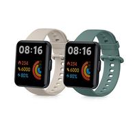 kwmobile Bracelet compatible avec Xiaomi Redmi Watch 2 Lite bracelet - 2x bracelet de rechange en silicone pour fitness tracker