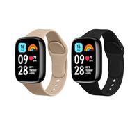 kwmobile Bracelet compatible avec Xiaomi Redmi Watch 3 Active bracelet - 2x bracelet de rechange en silicone pour fitness tracker