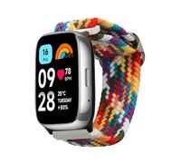 kwmobile Bracelet Compatible avec Xiaomi Redmi Watch 3 Active - Bracelets de Rechange en Nylon pour Fitness Tracker - Multicolore