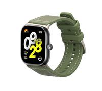 kwmobile Bracelet Compatible avec Xiaomi Redmi Watch 4 / Band 8 Pro / Band 9 Pro - Bracelet de Rechange pour Fitness Tracker en Silicone et Nylon - Vert Foncé