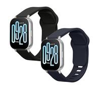 kwmobile Bracelet compatible avec Xiaomi Redmi Watch 5 Active/Watch 5 Lite bracelet - 2x bracelet de rechange en silicone pour fitness tracker