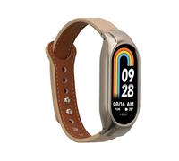 kwmobile Bracelet Compatible avec Xiaomi Smart Band 10 / Smart Band 9/8 - Bracelet de Rechange en Cuir Véritable pour Fitness Tracker