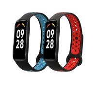 kwmobile Bracelet compatible avec Xiaomi Smart Band 8 Active bracelet - 2x bracelet de rechange en silicone pour fitness tracker