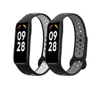 kwmobile Bracelet Compatible avec Xiaomi Smart Band 8 Active Bracelet - 2X Bracelet de Rechange en Silicone pour Fitness Tracker