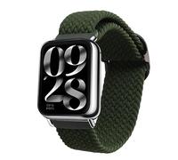 kwmobile Bracelet compatible avec Xiaomi Smart Band 8 Pro/Band 9 Pro/Redmi Watch 5 / Redmi Watch 4 - Bracelets de rechange en nylon pour fitness tracker - vert foncé