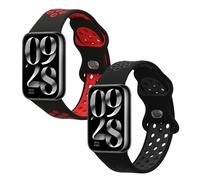 kwmobile Bracelet compatible avec Xiaomi Smart Band 8 Pro/Band 9 Pro/Redmi Watch 5 / Redmi Watch 4 bracelet - 2x bracelet de rechange en silicone pour fitness tracker
