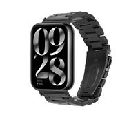 kwmobile Bracelet compatible avec Xiaomi Smart Band 8 Pro/Band 9 Pro/Redmi Watch 5 / Redmi Watch 4 bracelet - Bracelet de rechange en inox pour fitness tracker - noir