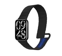 kwmobile Bracelet Compatible avec Xiaomi Smart Band 8 Pro/Smart Band 9 Pro Bracelet - Bracelet de Rechange pour Fitness Tracker en Silicone - Noir