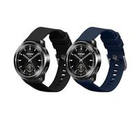 kwmobile Bracelet Compatible avec Xiaomi Watch S3 Bracelet - 2X Bracelet de Rechange en Silicone pour Fitness Tracker