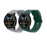 kwmobile Bracelet compatible avec Xiaomi Watch S4/S4 Sport/S3/S2/Watch S1 Active/Redmi Watch 5 Active bracelet - 2x bracelet de rechange en silicone pour fitness tracker