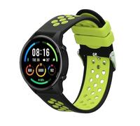 kwmobile Bracelet compatible avec Xiaomi Watch S4/S4 Sport/S3/S2/Watch S1 Active/Redmi Watch 5 Active bracelet - Bracelet de rechange pour fitness tracker en TPU - noir-vert