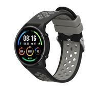 kwmobile Bracelet compatible avec Xiaomi Watch S4/S4 Sport/S3/S2/Watch S1 Active/Redmi Watch 5 Active bracelet - Bracelet de rechange pour fitness tracker en TPU - noir-gris