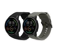 kwmobile Bracelet compatible avec Xiaomi Watch S4/S4 Sport/S3/S2/Watch S1 Active/Redmi Watch 5 Active bracelet - 2x bracelet de rechange en silicone pour fitness tracker