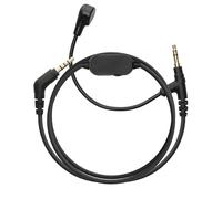 kwmobile Câble Compatible avec Sony WH-1000XM5 / WH-1000XM4 / MDR-100ABN / V-Moda - Câble de Rechange 3.5mm pour Casque Audio avec Micro et Contrôle Volume