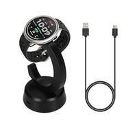 kwmobile Câble USB Compatible avec Amazfit Bip 6 / Amazfit Active 2 (A2437) / Active 2 Square (A2434) Câble - Station de Charge pour Smartwatch avec Support - Noir
