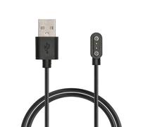 kwmobile Câble USB Compatible avec CMF Watch Pro 2 / Watch 3 Pro câble - Câble Rechange Chargeur Fitness Tracker Montre connectée - Noir