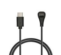 kwmobile Câble USB Compatible avec COROS Pace Pro - Câble Rechange Type C pour Chargement Smart Watch - Chargeur Fitness Tracker Montre connectée - Noir