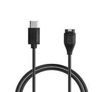 kwmobile Câble USB Compatible avec Garmin Forerunner 265 / 265S / 965 / Forerunner 970/165 / 570 - Câble Rechange Type C pour Chargement Smart Watch - Chargeur Fitness Tracker Montre connectée - Noir