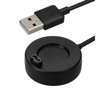 kwmobile Câble USB compatible avec Garmin Forerunner 55 265 255 165/Vivoactive5 Vivoactive6 câble - Câble rechange chargeur fitness tracker montre connectée - noir