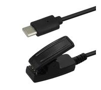 kwmobile Câble USB compatible avec Garmin vivomove Trend/Lily/Forerunner 35/30 / 735XT - Câble rechange Type C pour chargement smart watch - Chargeur fitness tracker montre connectée - noir