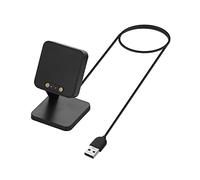 kwmobile Câble USB Compatible avec Haylou RT2 LS10 / Solar LS05 / RT LS05S - Câble Rechange Smart Watch - Chargeur Fitness Tracker Montre connectée - Noir