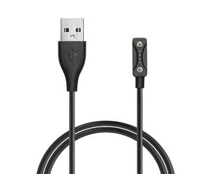 kwmobile Câble USB compatible avec Polar Ignite 3 / Pacer/Pacer Pro/Vantage V3 / Vantage M3 câble - Câble rechange chargeur fitness tracker montre connectée - noir