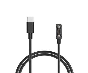 kwmobile Câble USB Compatible avec Polar Pacer/Pacer Pro - Câble Rechange Type C pour Chargement Smart Watch - Chargeur Fitness Tracker Montre connectée - Noir