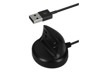 kwmobile Câble USB compatible avec Samsung Gear Fit2 / Gear Fit 2 Pro câble - Câble rechange chargeur fitness tracker montre connectée - noir