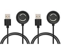 kwmobile Câble USB Compatible avec Suunto Peak 9 câble - Câble Rechange Chargeur Fitness Tracker Montre connectée - Noir (Lot de 2)