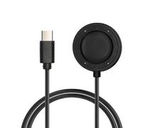 kwmobile Câble USB Compatible avec Suunto Run GPS - Câble Rechange Type C pour Chargement Smart Watch - Chargeur Fitness Tracker Montre connectée - Noir