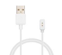 kwmobile Câble USB Compatible avec Xiaomi Mi Band 10 / Band 9/8 / 8Pro / Redmi Watch 3 Active câble - Câble Rechange Chargeur Fitness Tracker Montre connectée - Blanc